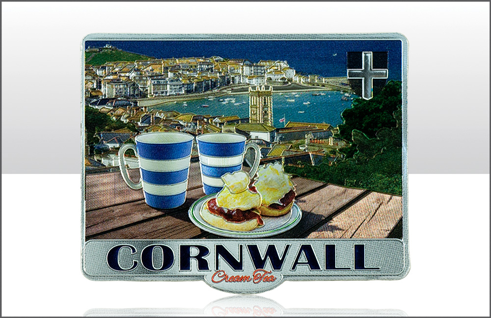 Foil Magnet Cornish Cream Tea