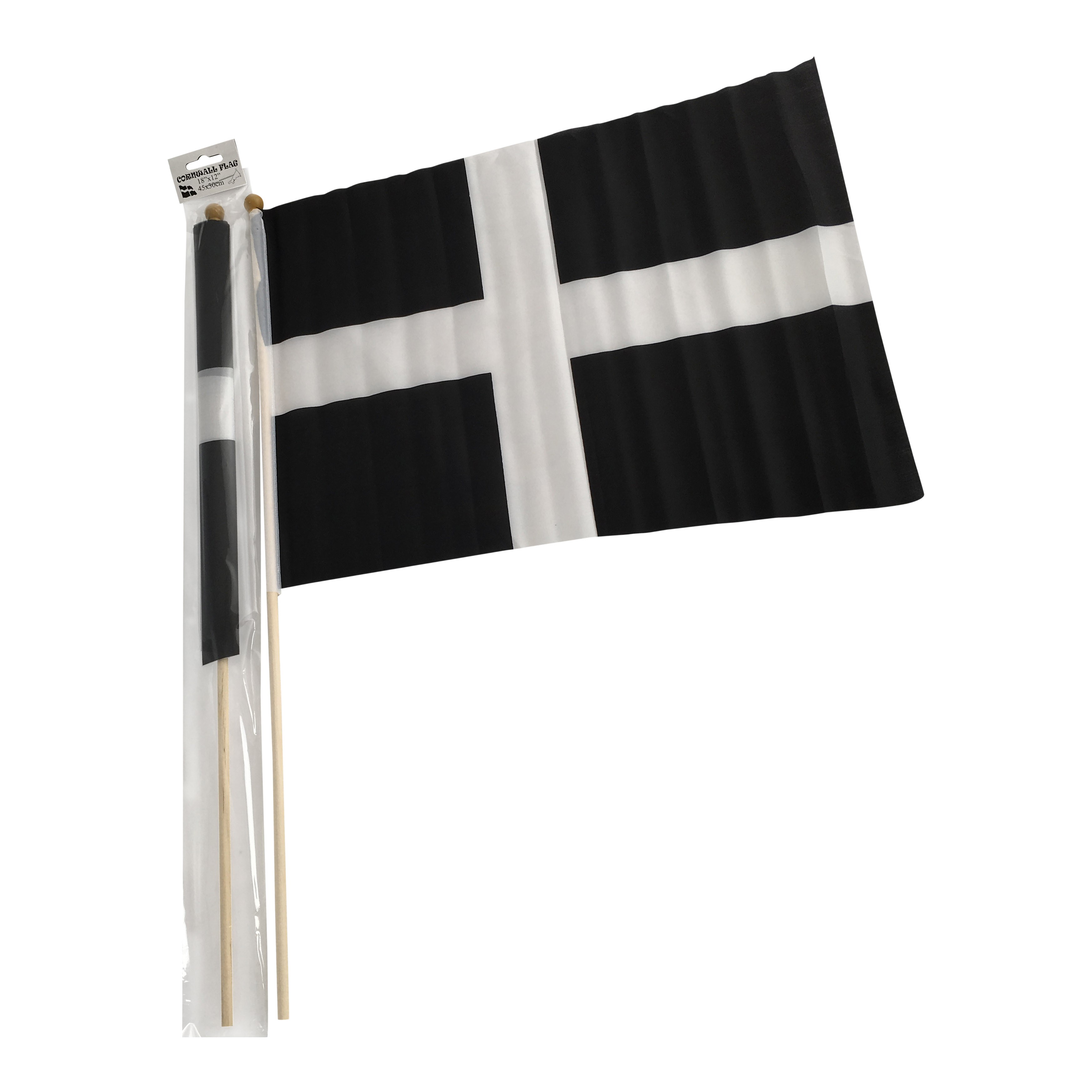 3' x 2' Cornwall Flag Hand Waver