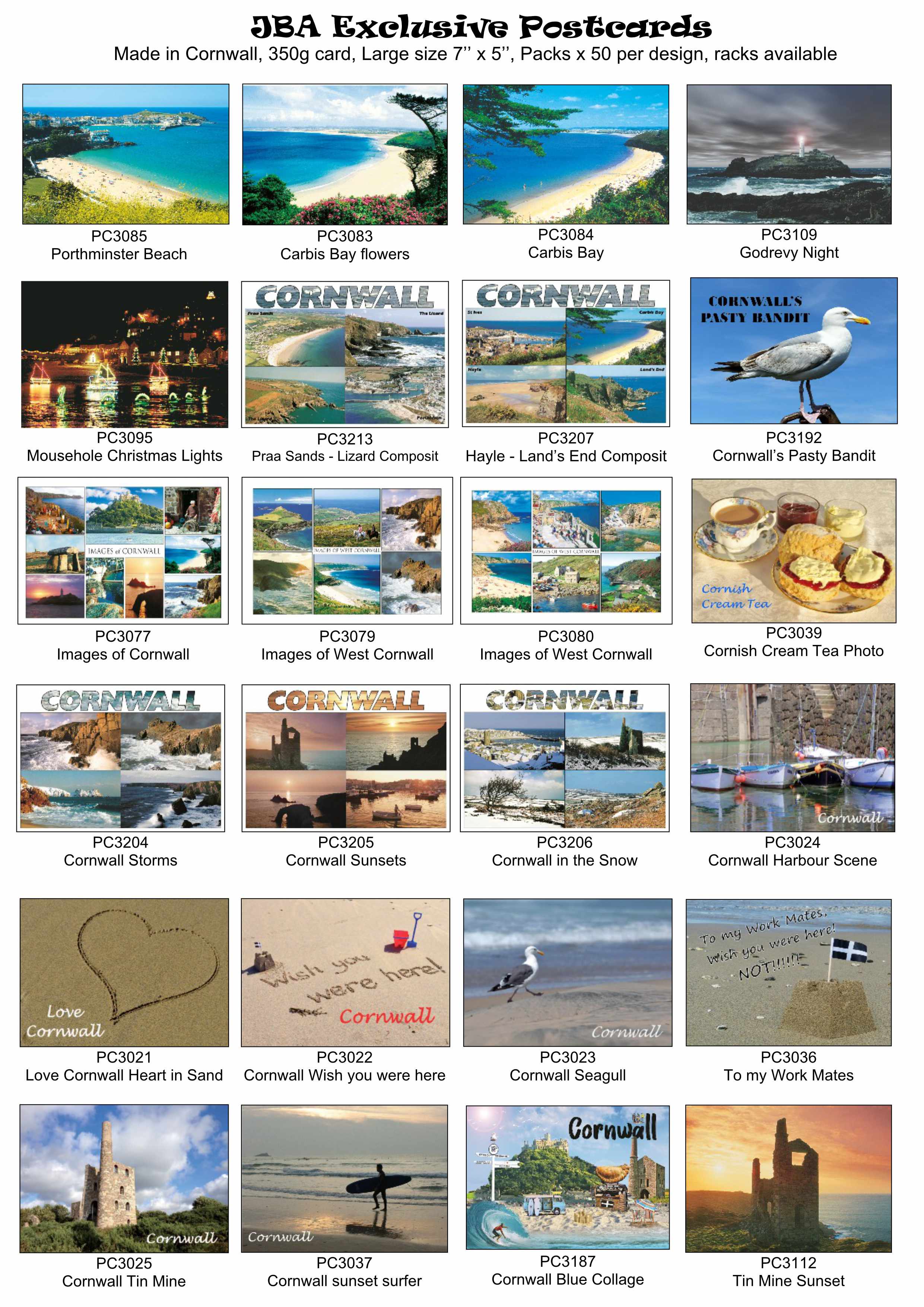 Cornwall Photographic 7'' x 5'' Postcards Page 4