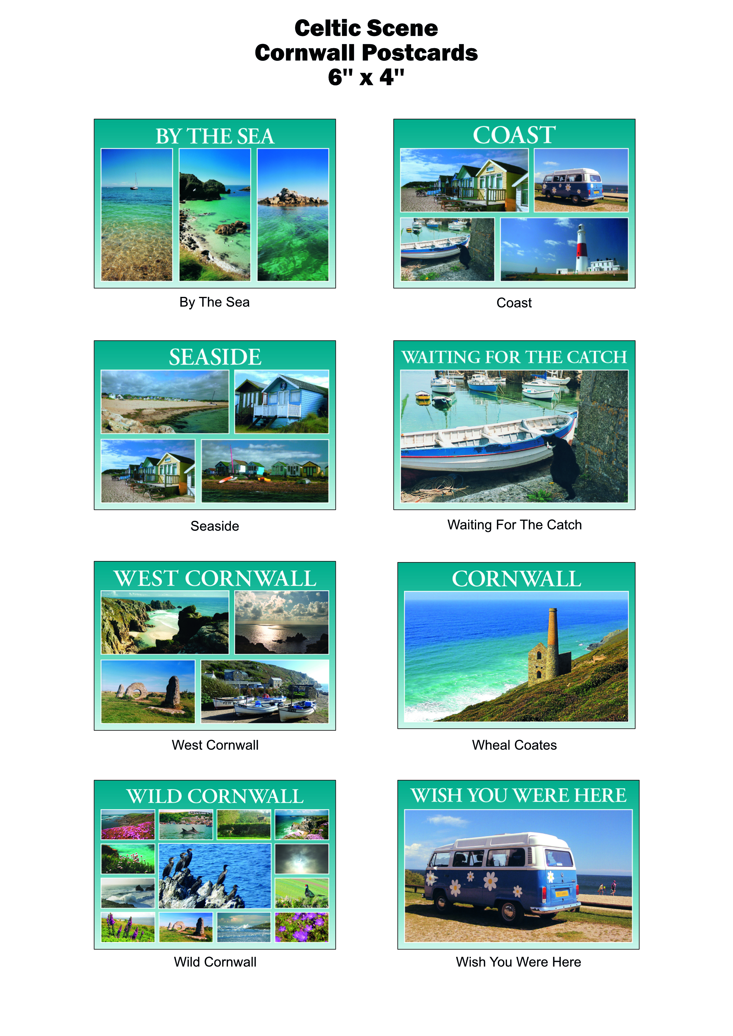 Cornwall Celtic Scene Postcards