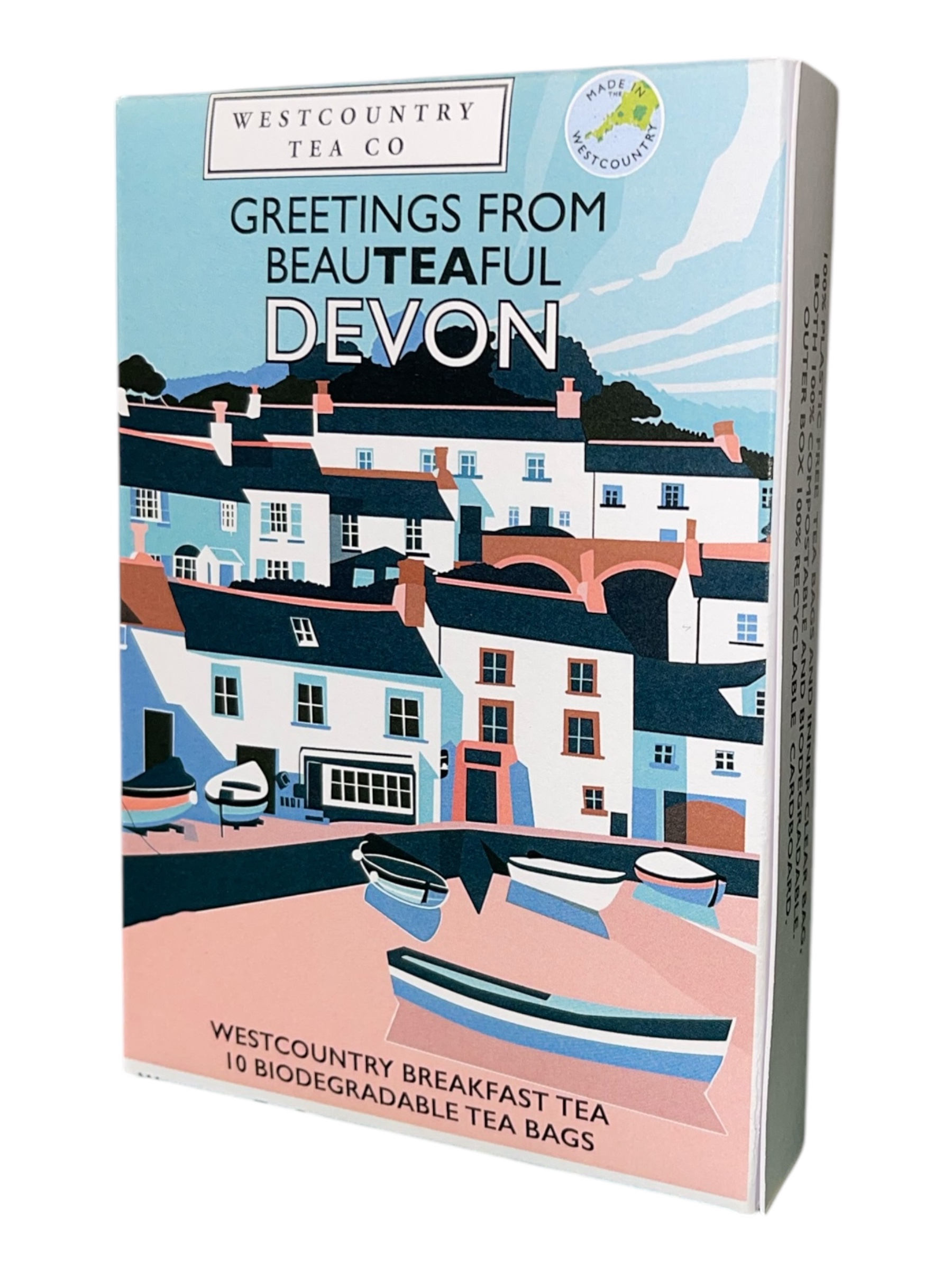 Devon West Country Tea Bags Postcard Box