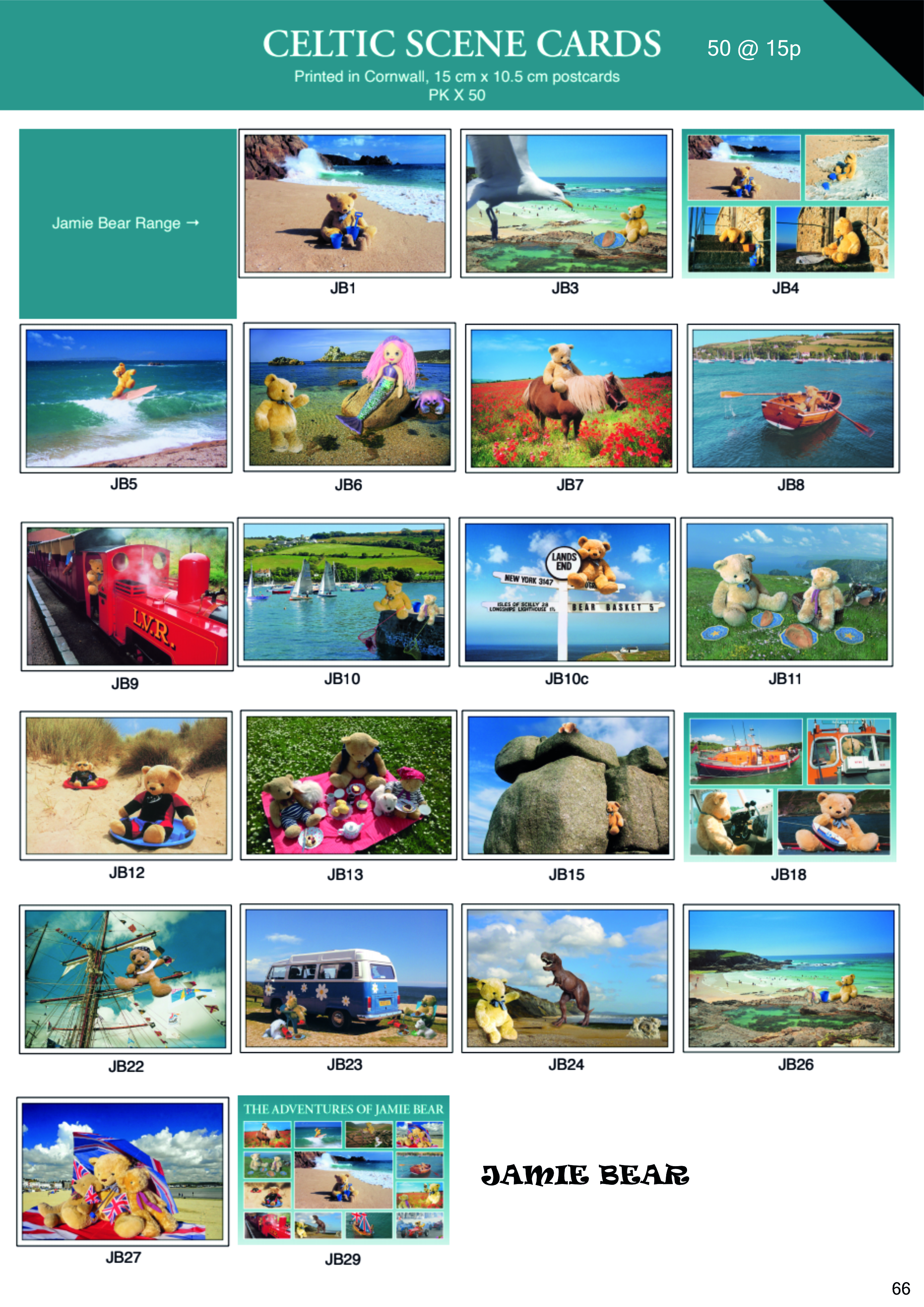 Jamie Bear Postcards
