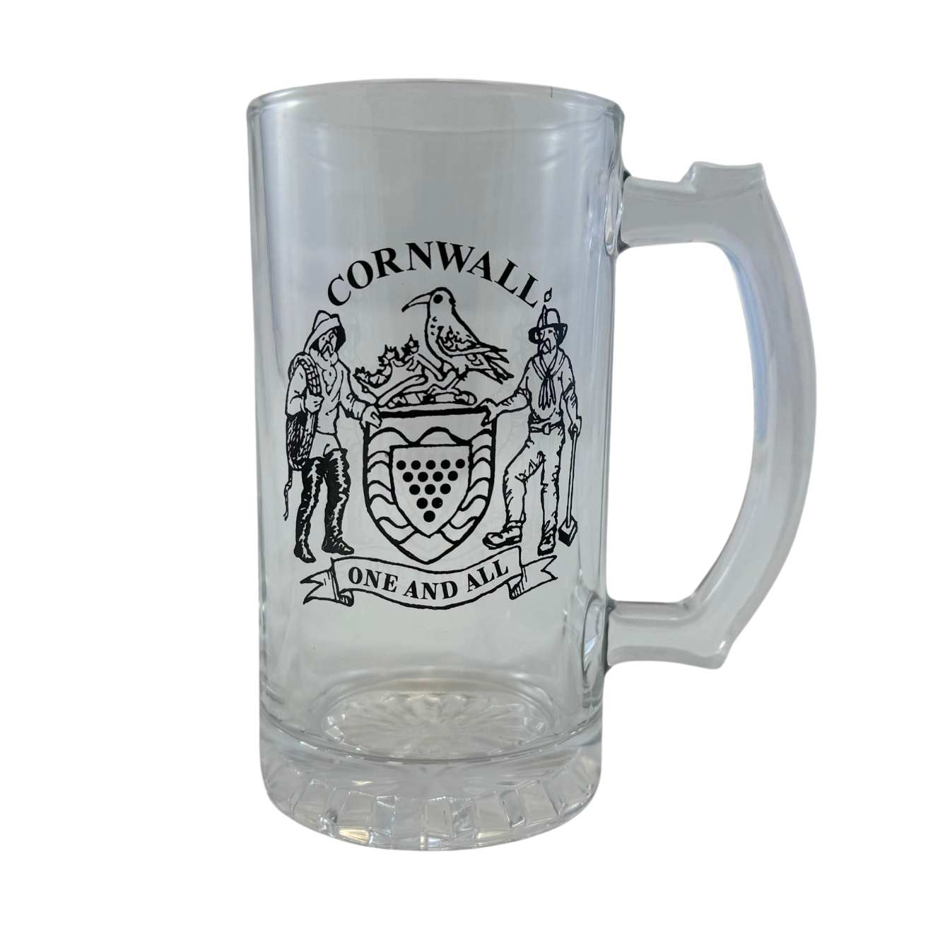 Cornwall One and All Glass Tankard
