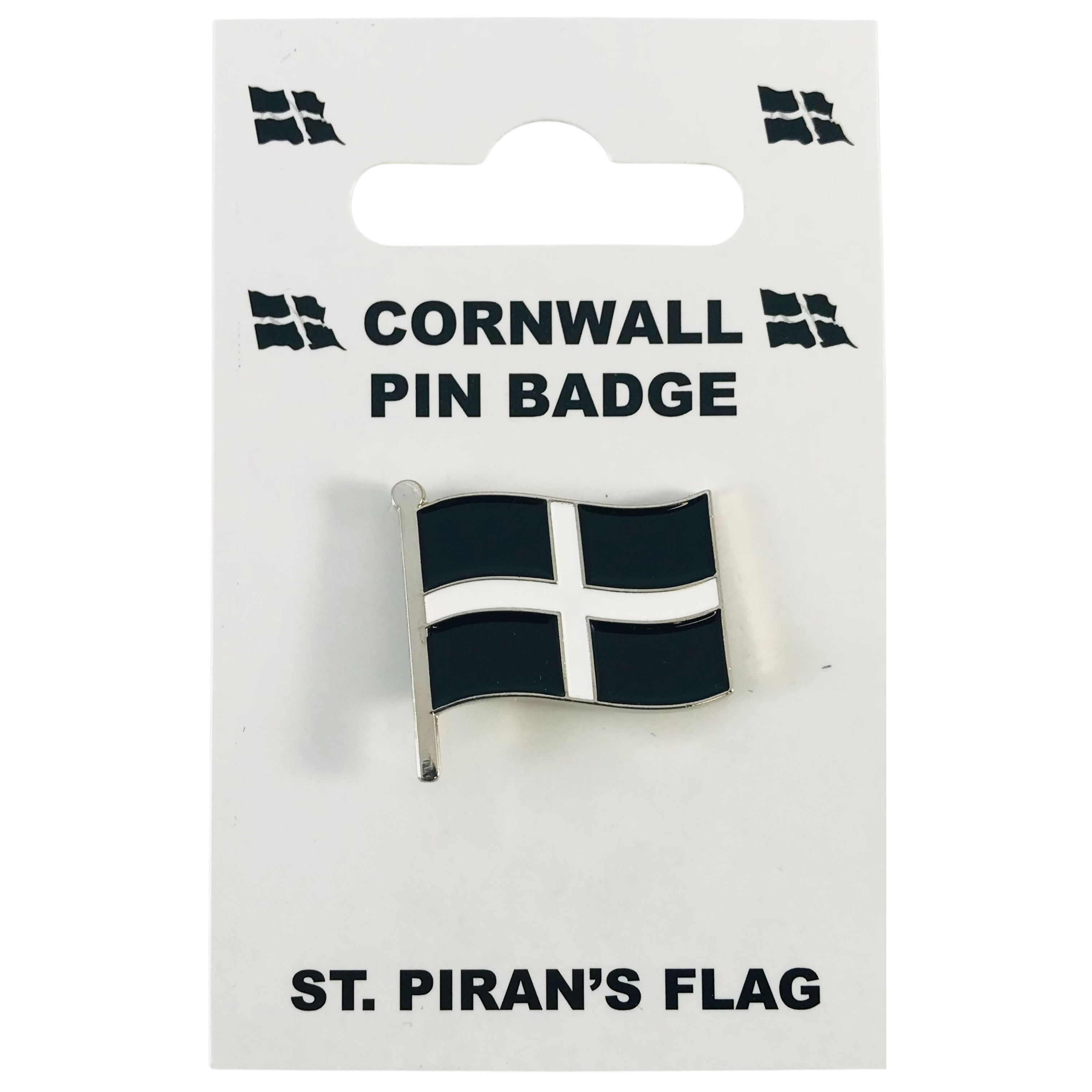 Cornwall St. Pirans Flag Pin Badge